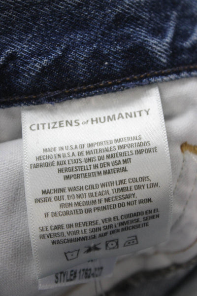 Citizens of Humanity Women High Rise Tapered Jeans Blue Size 25