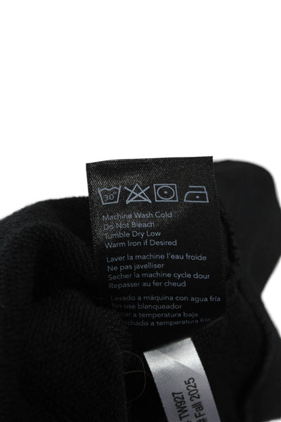 Tasc Womens Organic Cotton Pullover Black Crew Neck Long Sleeve Size S