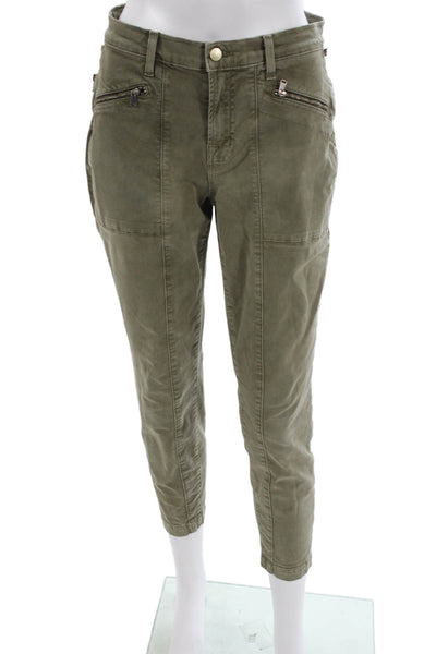 J Brand Womens Green Cargo Pants Cotton Blend Size 30