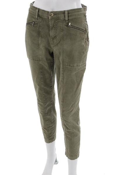 J Brand Womens Green Cargo Pants Cotton Blend Size 30