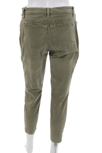 J Brand Womens Green Cargo Pants Cotton Blend Size 30