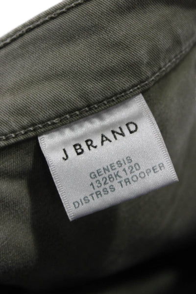 J Brand Womens Green Cargo Pants Cotton Blend Size 30