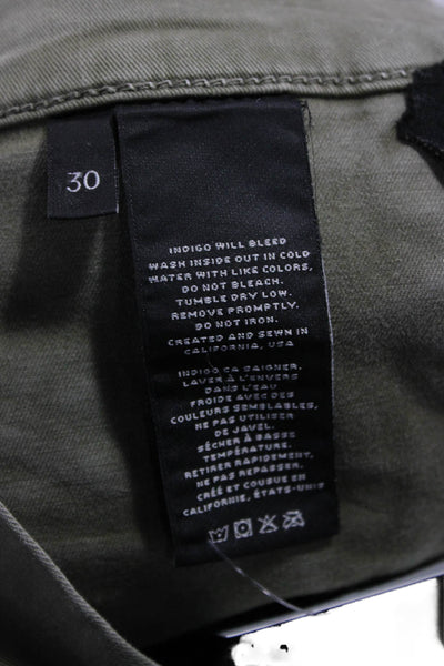 J Brand Womens Green Cargo Pants Cotton Blend Size 30