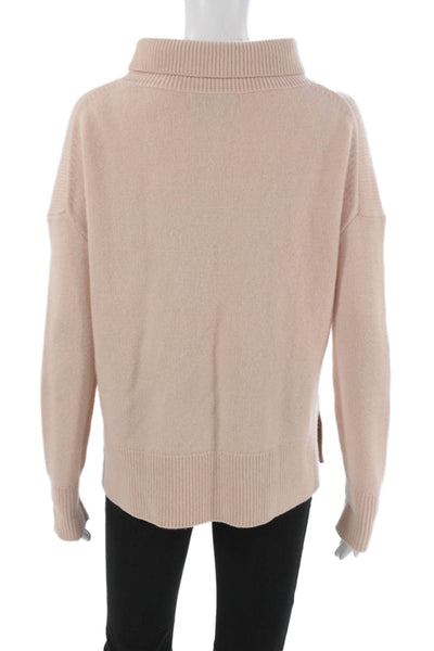 Nordstrom Womens Cashmere Turtleneck Pullover Sweater Pink Size S