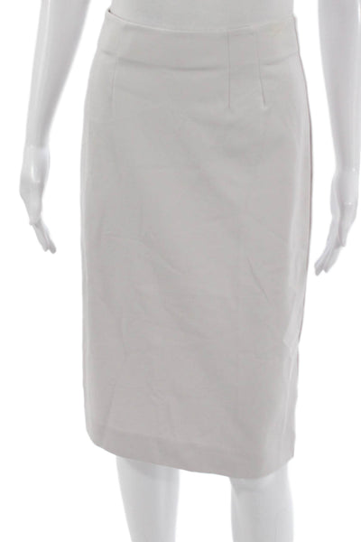 Peace of Cloth Women Straight Pencil Skirt Gray Viscose Pull On Knee Size XS