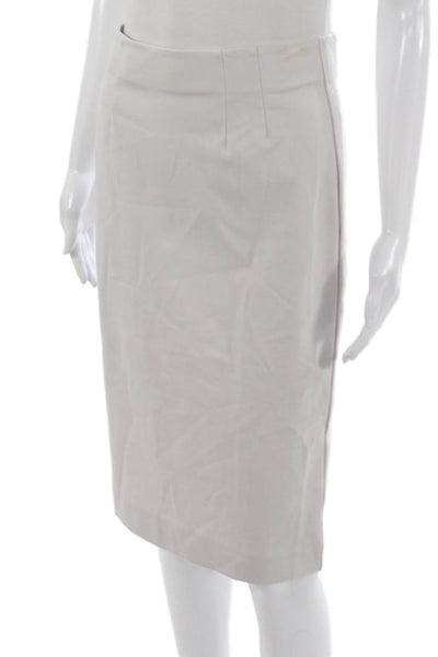 Peace of Cloth Women Straight Pencil Skirt Gray Viscose Pull On Knee Size XS