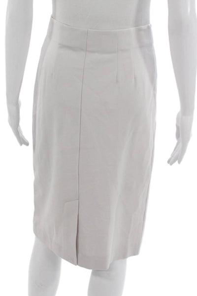 Peace of Cloth Women Straight Pencil Skirt Gray Viscose Pull On Knee Size XS