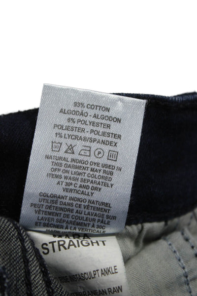 DL1961 Womens Straight Jeans Blue Mid Rise Button Fly 27in Size 26