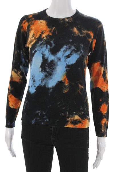 Whisper By Brodie Women Black Pullover Sweater Crew Neck Long Sleeve Size XS