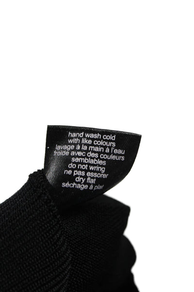 Raoul Womens Black Turtleneck Long Sleeve Pullover Sweater Rayon Size S