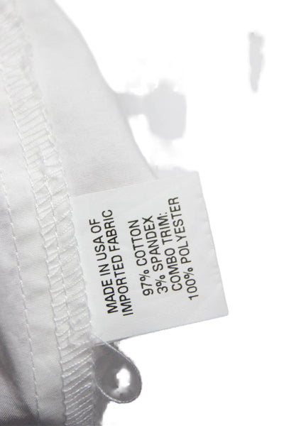 Drew Women White Cotton Collared Long Sleeve Button-Up Top Size XS