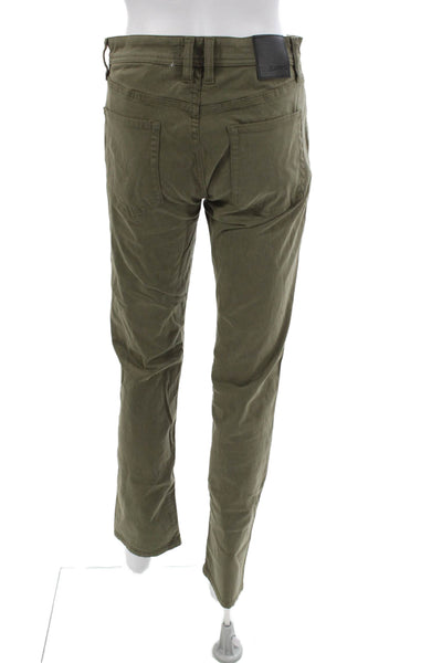 BLANKNYC Womens Chino Pants Green Cotton Button Size 29