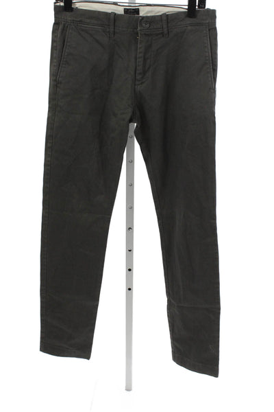 J Crew Mens Gray Cotton Chino Pants Size 28