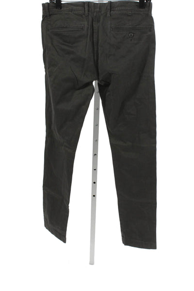 J Crew Mens Gray Cotton Chino Pants Size 28
