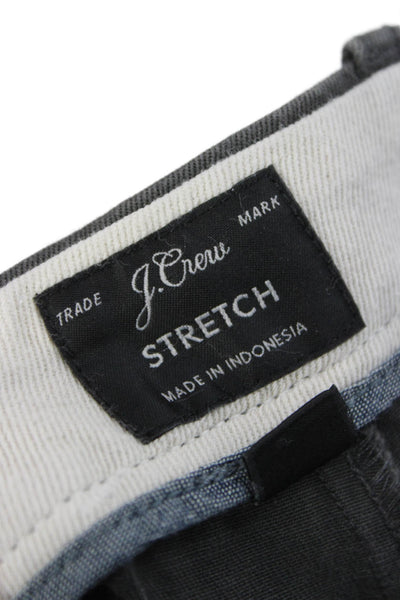 J Crew Mens Chino Pants Gray Cotton Button Inseam 32 Size 28