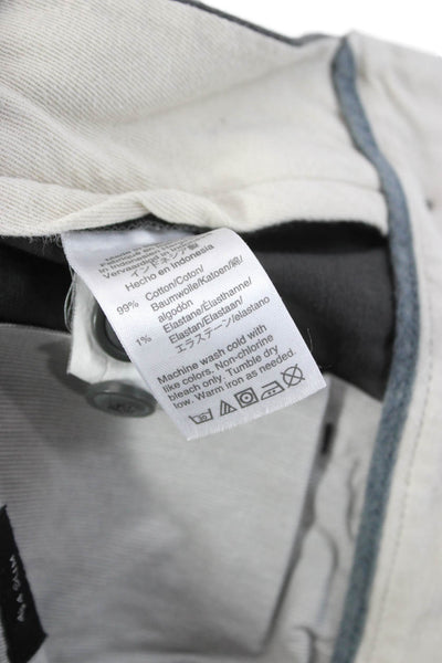 J Crew Mens Chino Pants Gray Cotton Button Inseam 32 Size 28