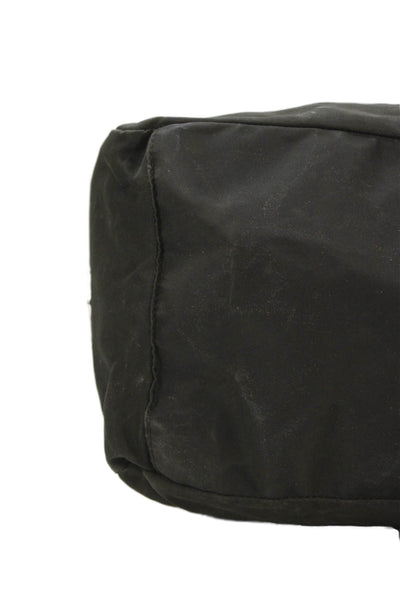 Prada Womens Drawstring Pocketed Shoulder Bag Brown