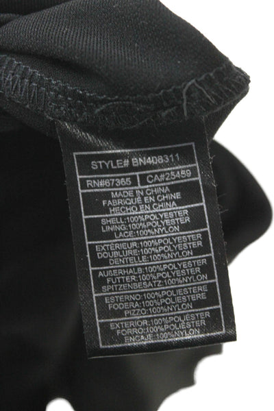 Steve Madden Women Slip Dress Black Cowl Neck Sleeveless Long Polyester Size S