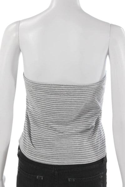 Edikted Teens Womens Basic Striped Square Neck Cotton Tank Sleeveless Size XL