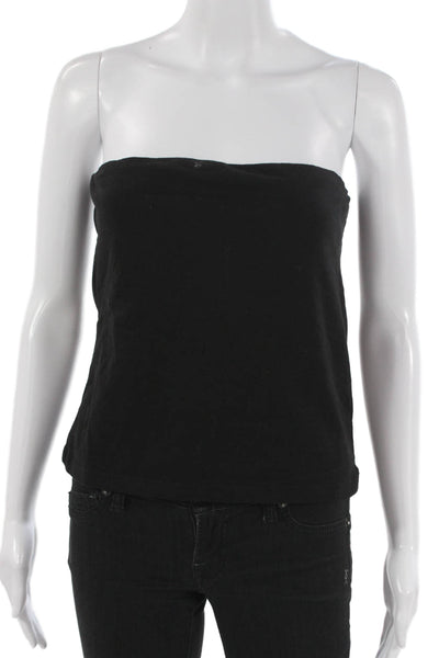 Edikted Womens Basic Cotton Sleeveless Tank Square Neck Black Size L