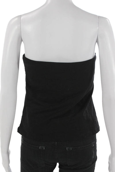 Edikted Womens Basic Cotton Sleeveless Tank Square Neck Black Size L