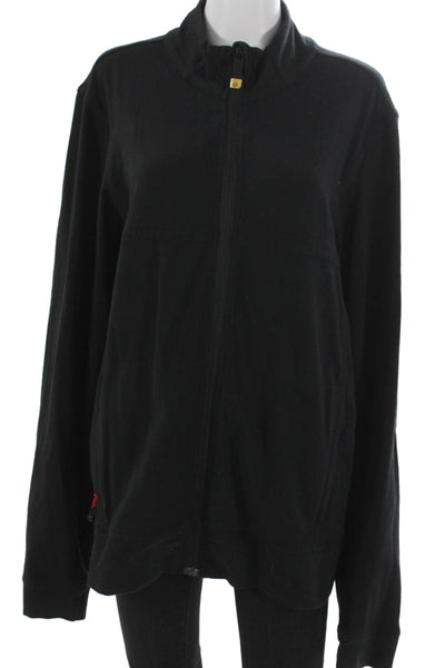 Lululemon Womens Track Jacket Black Polyester Zip Size L