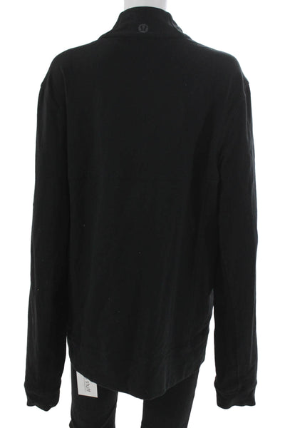 Lululemon Womens Track Jacket Black Polyester Zip Size L