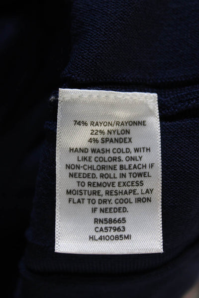 Chelsea 28 Women Tank Dress Blue Rayon V Neck Sleeveless Knee Size M