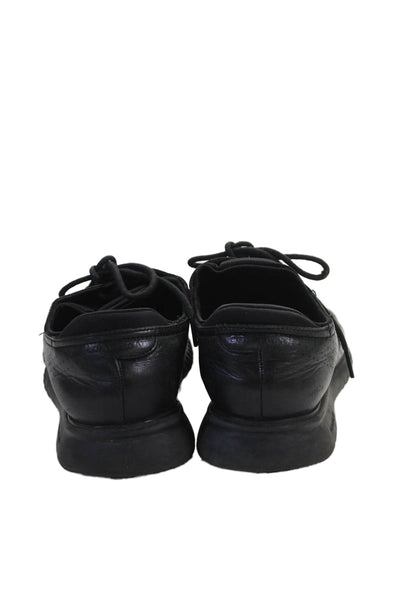 Cole Haan 2.0 Grand Mens Leather Lace Up Sneakers Black Size 7.5 Wide