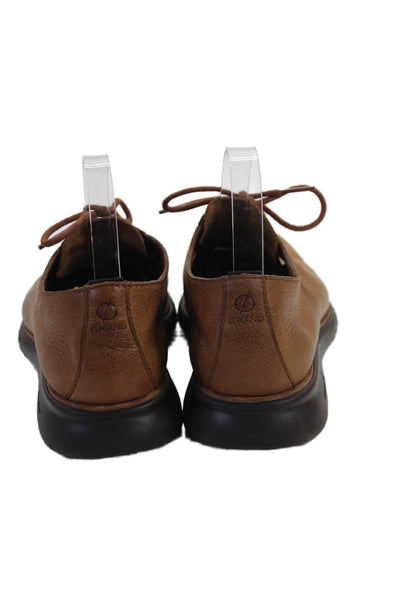 Cole Haan Mens Leather Lace Up Casual Oxford Shoes Brown Size 7.5