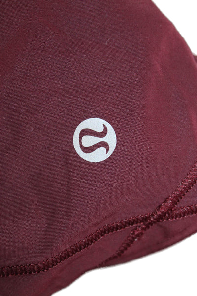 Lululemon Womens Red Basic Tank Sleeveless Polyester Blend Size 6