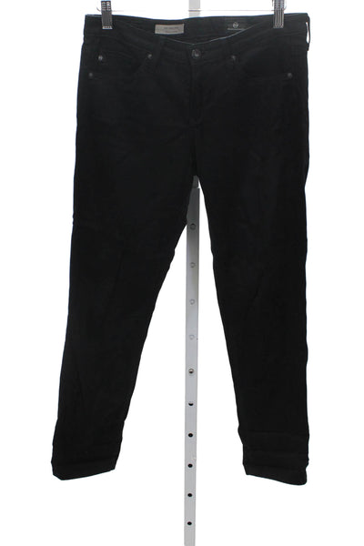 AG Adriano Goldschmied Women Skinny Black Jeans Cotton Size 27