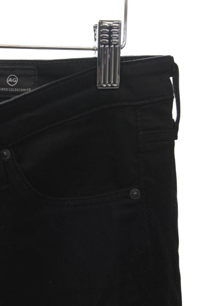 AG Adriano Goldschmied Women Skinny Black Jeans Cotton Size 27