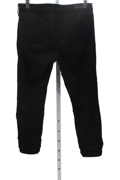 AG Adriano Goldschmied Women Skinny Black Jeans Cotton Size 27
