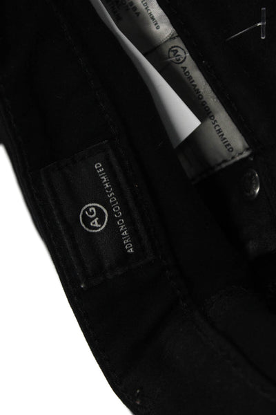 AG Adriano Goldschmied Women Skinny Black Jeans Cotton Size 27
