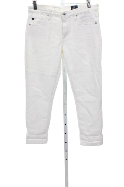 AG Adriano Goldschmied Women Ankle Jeans White Size 26