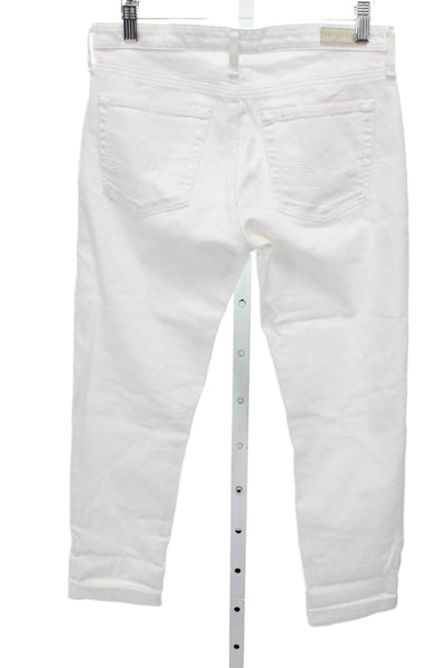 AG Adriano Goldschmied Women Ankle Jeans White Size 26