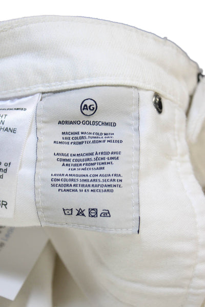 AG Adriano Goldschmied Women Ankle Jeans White Size 26