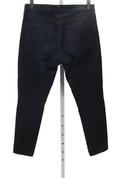AG Adriano Goldschmied Women Ankle Jeans Blue Cotton Blend Button Fly Size 26