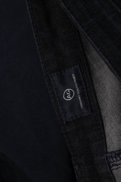 AG Adriano Goldschmied Women Ankle Jeans Blue Cotton Blend Button Fly Size 26
