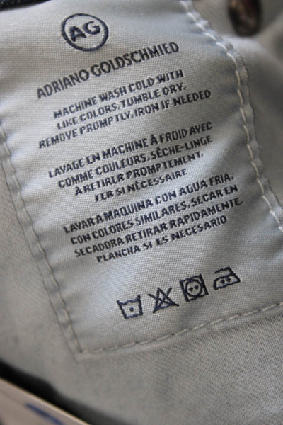 AG Adriano Goldschmied Women Ankle Jeans Blue Cotton Blend Button Fly Size 26
