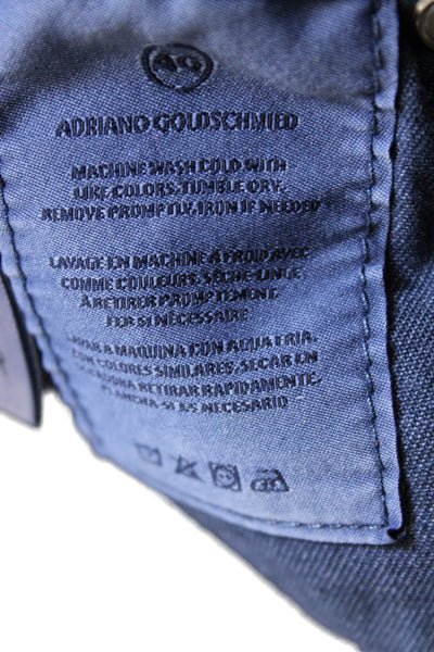AG Adriano Goldschmied Women Blue Cropped Mid Rise Cotton Jeans Size 26