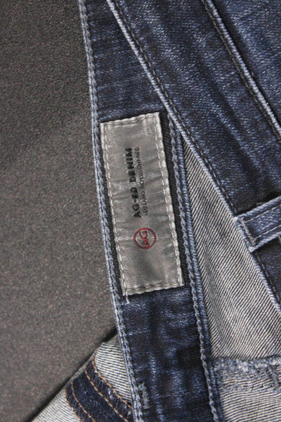 AG Adriano Goldschmied Womens Cropped Jeans Blue Cotton Size 27