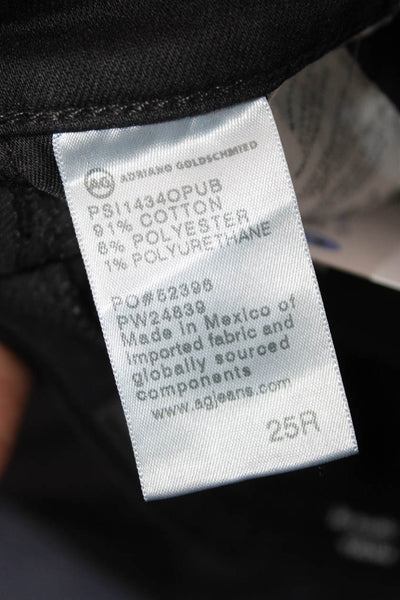AG Adriano Goldschmied Womens Skinny Black Jeans Size 25