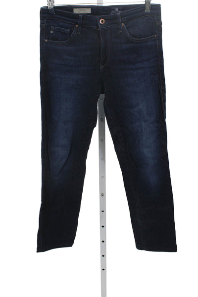 AG Adriano Goldschmied Womens Blue Skinny Jeans Mid Rise Size 26