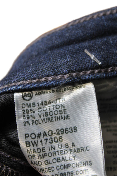 AG Adriano Goldschmied Womens Blue Skinny Jeans Mid Rise Size 26
