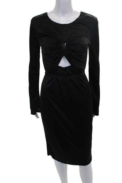 Love Whit by Whitney Port Women Bodycon Dress Black Long Sleeve Size S