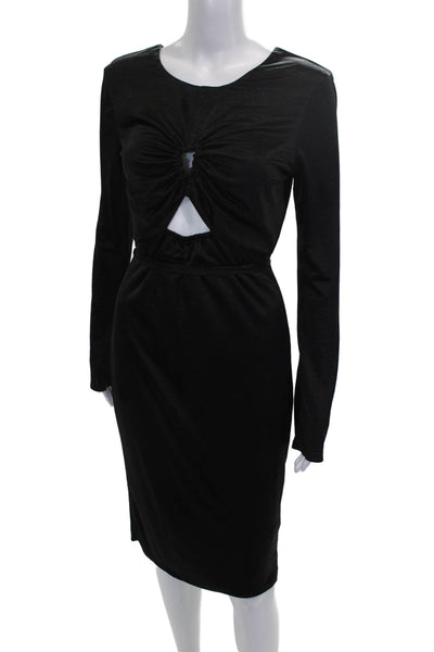 Love Whit by Whitney Port Women Bodycon Dress Black Long Sleeve Size S