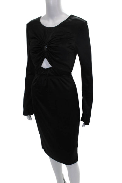 Love Whit by Whitney Port Women Bodycon Dress Black Long Sleeve Size S