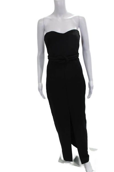 Jewel Badgley Mischka Women Sheath Dress Black Sweetheart Sleeveless Size 0